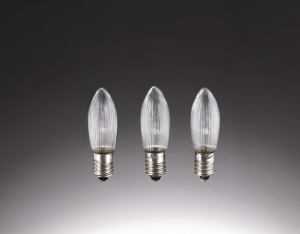 Ersatzkerzen "Riffelkerzen klar, 55V, 3Watt"