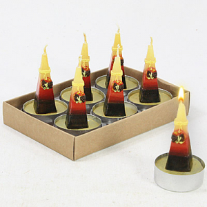 Teelicht " Pyramiede " Duft= Orange / Zimt
