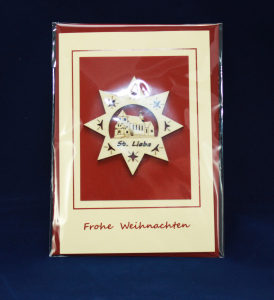 (Geschenkkarte) "Frohe Weihnachten Lioba" .
