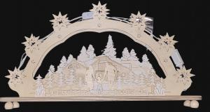 Drei Personen im Schnee.