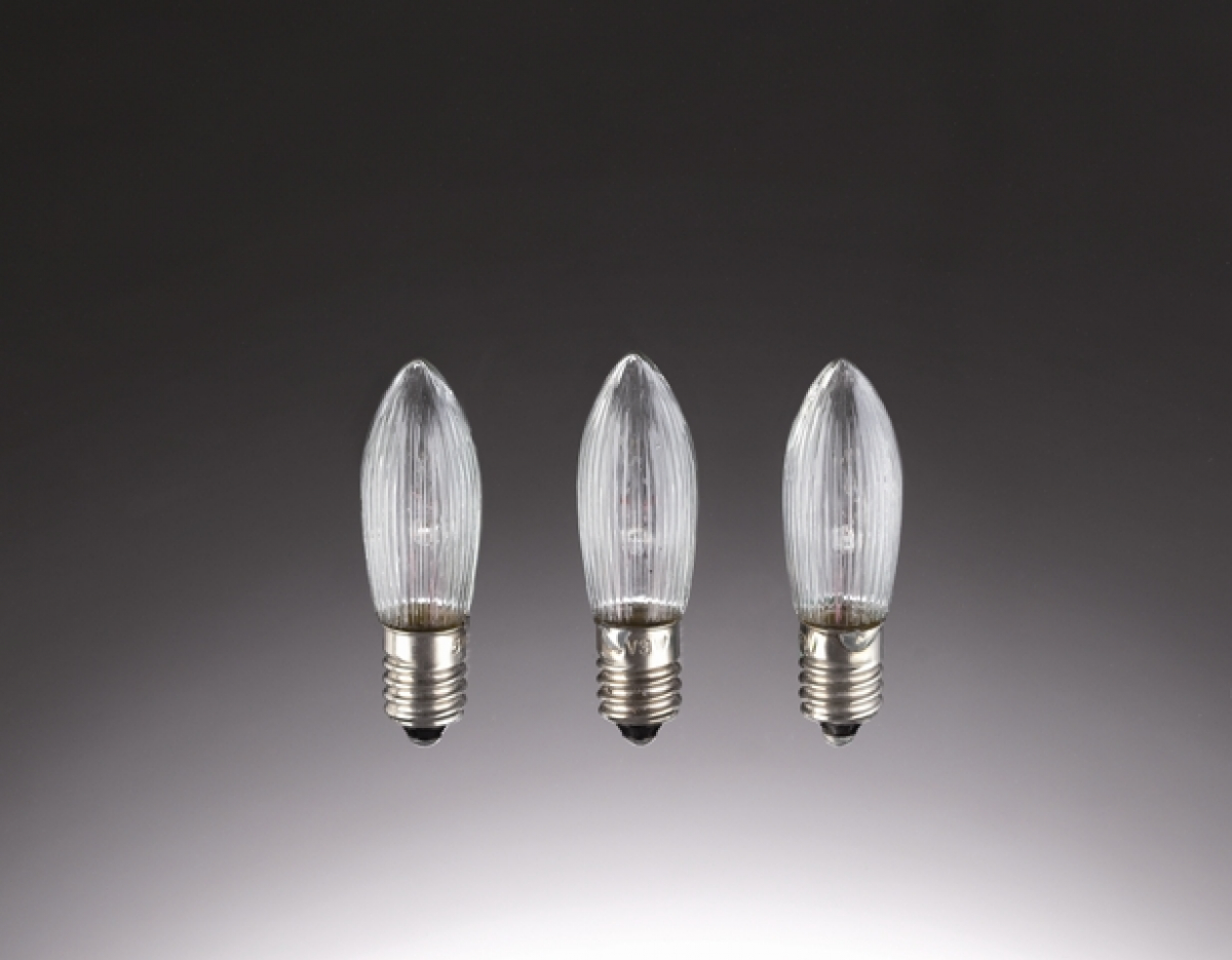 Ersatzkerzen "Riffelkerzen klar, 55V, 3Watt"