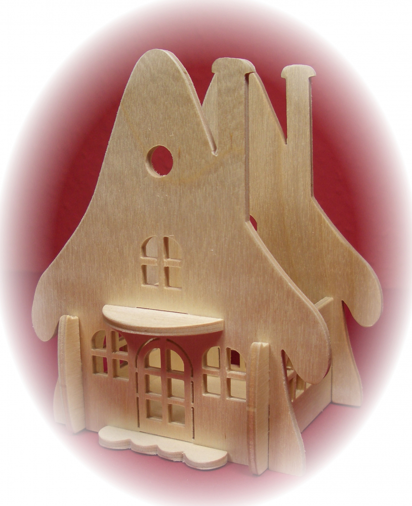 Decoratives Lichthaus, mit Teelicht Beleuchtung, Größe 2