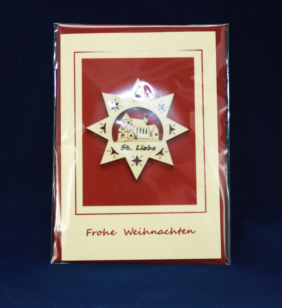 (Geschenkkarte) "Frohe Weihnachten Lioba" .