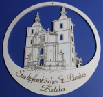 Fensterbild "Pfarrkirche Fulda" d= ca. 217 x 6mm