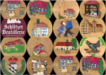 Der Schlitzer Mückendeckel "Stadtrundgang" verschiedene Motive.